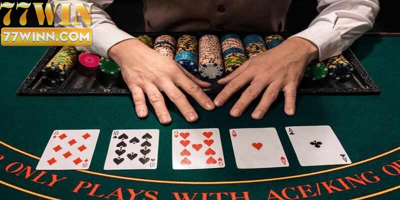 Game Bài Poker Đổi Thưởng tại 77win Đình Đám Nhất 2024 Điều kiện phân định thắng thua