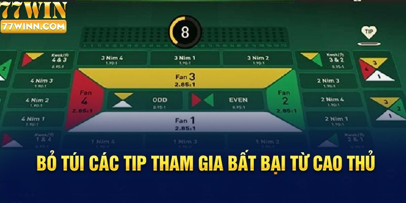 Hướng dẫn cách chơi Fan Tan chi tiết Tại Nhà Cái 77win Bỏ túi các tip tham gia bất bại từ cao thủ