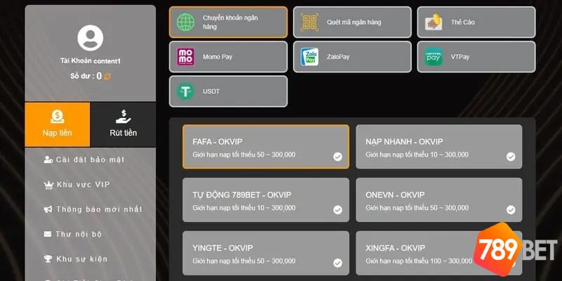 Nhà cái 789bet - Review từ A đến Z cho người chơi mới Người chơi được hỗ trợ thanh toán đa kênh
