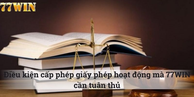 Giấy Phép Hoạt Động Điều kiện để xin giấy phép cá cược trực tuyến mà 77WIN cần đáp ứng