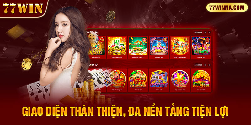 Trang chủ 77win Giao diện thân thiện, đa nền tảng tiện lợi